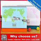 2015 Customized Practical Creative Design Cute Desk Table Calendars/ Colorful Paper Board Map Desk Calendar