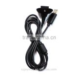 For Xbox 360 controller USB charging cable black color