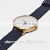 YB China factory cheap direct sale fashion leather IP gold plating women's gifts watch