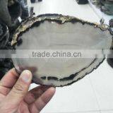 Natural Gemstone White Agate Slice