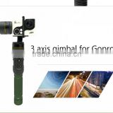 handheld 3 axis brushless gimbal of action camera accessories smartphone go pro4