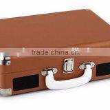 2016 New Cheap Portable Suitcase Style Retro Bluetooth and USB Connection Turntable Gramophone thumbnail-5