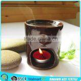 Unique Design Green Color Bamboo Shape Ceramic Fragrance Oil Burner Set thumbnail-4