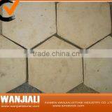 Beige Color Hexagon Terracotta floor tiles