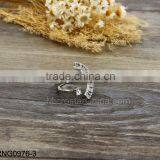 2 Set Brand Hollow With Black Crystal Punk Ring thumbnail-4