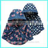 Wholesale Autumn Hooded Jacket Baby Girl Jeans Jacket Quality Choice thumbnail-2