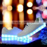 Fast Delivery Comfortable Wearing Men White Black Men Size Led Luminous Lace-up Casual Shoes JK-001 thumbnail-5
