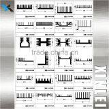 6063 Aluminium High Powered Square LED Heatsink 146X60MM thumbnail-2