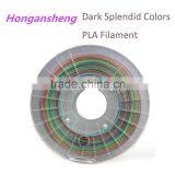 High Quality 3D Printing Material PLA Filament Splendid Colors Dark Color 1.75mm 1kg