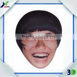 Promotional Printed Human Face 3D PVC Masks From China