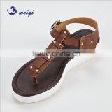 cx186 lady summer flat sandal shoe