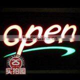 Open CASE: LED Channel Letter Sign/Logo-Surface Illuminated, Mirror Polished Stainless Steel Side, Shop Name Sign/letter/logo