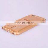 Newest Multicolor Anti-friction Soft TPU With Card Slot Slim Transparent Mobile Phone Case Back Cover for Apple IPhone 6 thumbnail-6