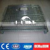 Tailored Collapsible Wire Container Tire Storage Folding Cage With Wheels thumbnail-4