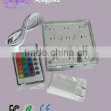 Wholesale 10cm Square LED Glass Vase Light Base for Wedding Centerpiece