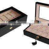 Elegant Wooden Watch Box With Silver Lock thumbnail-3