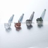 Roofing Screw Hex Washer Head Self-Drilling Screws With Colors painted