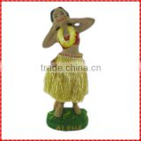 Newly coming resin custom figurine dancing hula girl