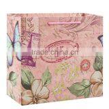 Newest European Stylish Butterfly Printed Paper Shopping Bags Wholesale thumbnail-4
