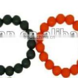 colorful fashion silicone bead bracelet