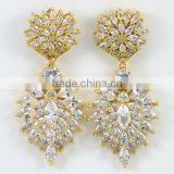 South America New Design Bridal cz Earrings thumbnail-1