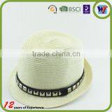 Fedora Trilby Cap Cowboy Summer Beach Sun Straw Hats thumbnail-4