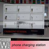 9 Compartment Steel Locker Charging Cart thumbnail-1