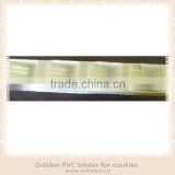 golden PVC blister tray for cookies