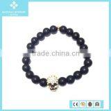 Custom Mala Beads Wholesales Charm Bracelet 2015 With Gold Skull thumbnail-6