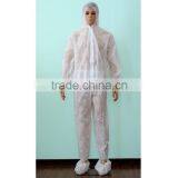 White Nonwoven Disposable Coverall thumbnail-1