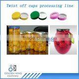 Glass Jar Canned Fruit Twist Off Cap/Lug Lid Making Machine thumbnail-1