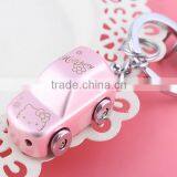 Pink Car Shape Keychains, Customized Car Metal Keychains, Customized Pink Car Shape Metal Keychains Manufacture thumbnail-4