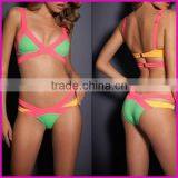 Wholesale 2015 New Sexy Women Bandage Strappy Bikini Set Mature Women Swimwear Push-up Padded Swimsuit thumbnail-2