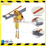HHBB electric chain lifting hoist with imported aluminum alloy lifting chain