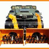 XBH 8x8-2 Amphibious Vehicle With Forklift Reversible Snow Plough Shovel Snow Special Car Snow Cleaning Vehicle thumbnail-2