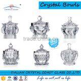 Crystal Sugar Bowl; Glass Sugar Bowl With Lid; Vintage Cut Glass Sugar Bowl thumbnail-2