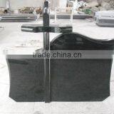 Shanxi Black Granite Cross Headstone & Monument thumbnail-1