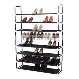 6 Tier Storage 24 Shoe Rack Organizer Closet Purse Clothing Holder Stackable thumbnail-1