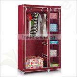 Portable Non-Woven Fabric Wardrobe Cloghtes Storage Cabinet thumbnail-1