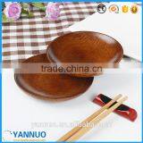 Wholesale Japanese Style Dessert Saucer Wood Food Plate, Round Wooden Small Dish for Afternoon Tea thumbnail-4