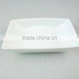 Hotel Used White Porcelain Dinnerware Type Rectangular Butter Dish Without Lid thumbnail-2