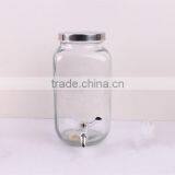 Clear Glass Beverage Dispenser Jar With Faucet thumbnail-5