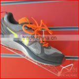Acrylic Slatwall Sloaping Shoe Display Shelf thumbnail-2