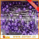 Colorful Garment Decorative Pearl Head Pin Shirt Decor Pearl Head Pin thumbnail-4