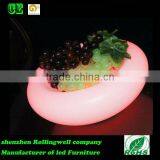 Led Waterproof Decorative Plated Fruit Tray PE Glowing Plastic Fruit Bowl thumbnail-3