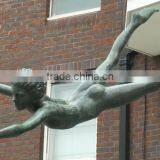 Outdoor Garden Decoration Metal Craft Bronze Dolphin Outdoor Statues thumbnail-5