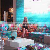 OZ224 New Design Luxury Multi Color Velvet Fabric Living Room Sectional Home Furniture Soft Fabric Sofa thumbnail-1