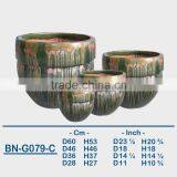 GLAZED CERAMIC OUTDOOR POT BN-G079 thumbnail-3