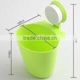 Vacuum Suction Cup Bathroom and Kitchen Plastic Shelf/holder/storage Bucket thumbnail-2