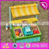 2017 New Design Funny Fruit Play Set Wooden Kids Supermarket W10A060 thumbnail-4